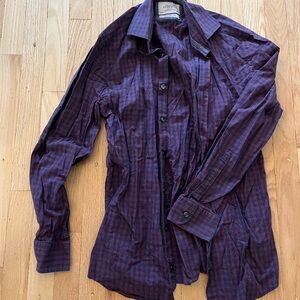 Men's Purple Plaid shirt
